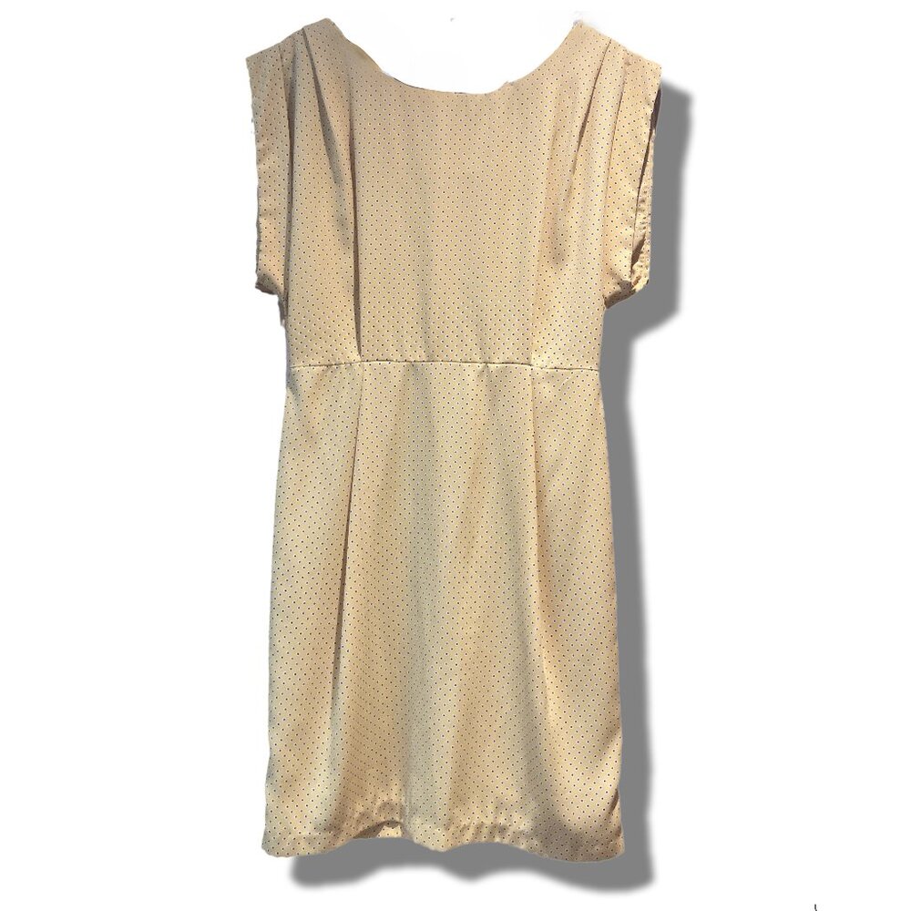 Modcloth Yellow Polka Dot Short Sleeve Dress Size Small